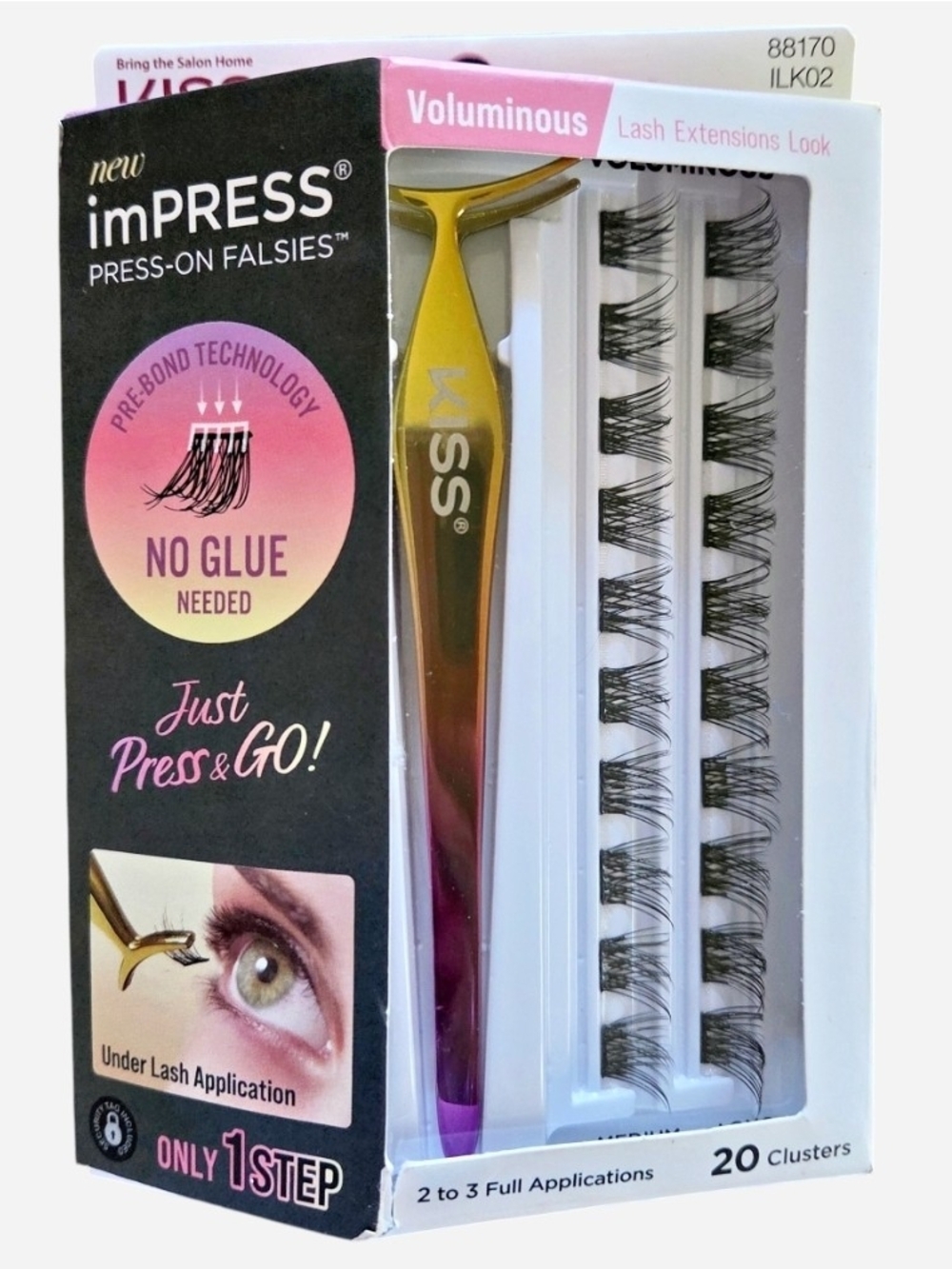 imPRESS False Lash Clusters - Black